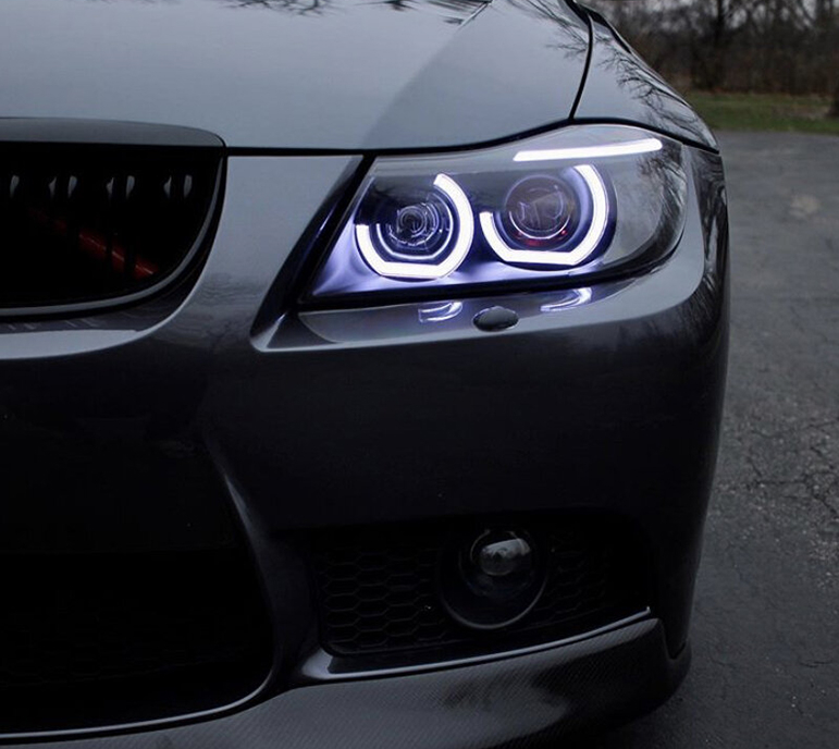 LED Angel Eyes DRL Acrylic DTM Style For BMW E90 E92 E93 F30 F31